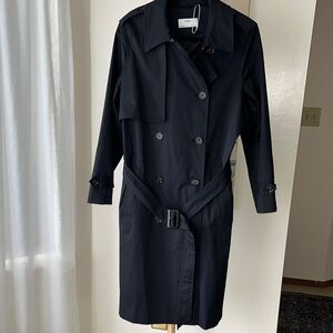 NWOT Marks and Spencer Classic Black Trench Coat